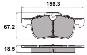 Комплект тормозных колодок NATIONAL NP2163