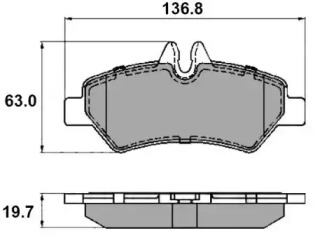 Комплект тормозных колодок NATIONAL NP2179