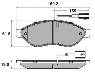 Комплект тормозных колодок NATIONAL NP2285