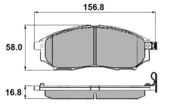 Комплект тормозных колодок NATIONAL NP2287