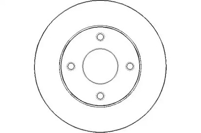 Тормозной диск NATIONAL NBD1845