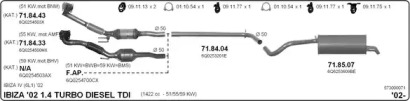 Система выпуска ОГ IMASAF 573000071