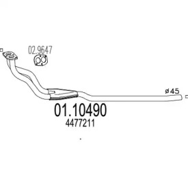 Трубка MTS 01.10490