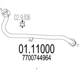 Трубка MTS 01.11000