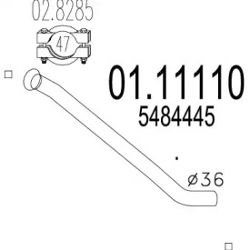 Трубка MTS 01.11110