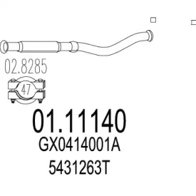 Трубка MTS 01.11140