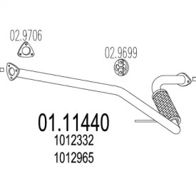 Трубка MTS 01.11440