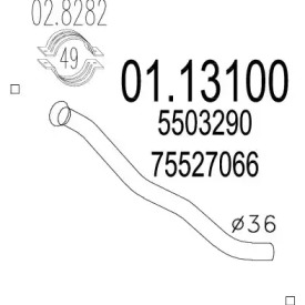 Трубка MTS 01.13100