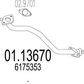 Трубка MTS 01.13670