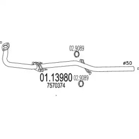 Трубка MTS 01.13980