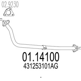 Трубка MTS 01.14100