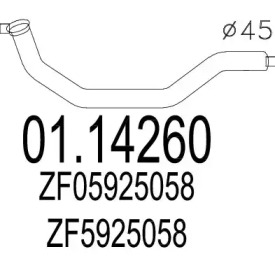 Трубка MTS 01.14260