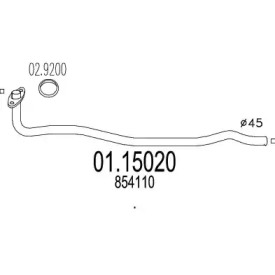 Трубка MTS 01.15020