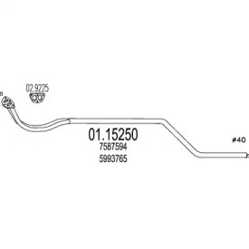 Трубка MTS 01.15250