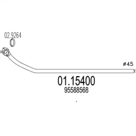 Трубка MTS 01.15400