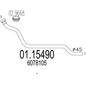 Трубка MTS 01.15490