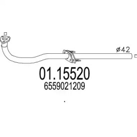 Трубка MTS 01.15520