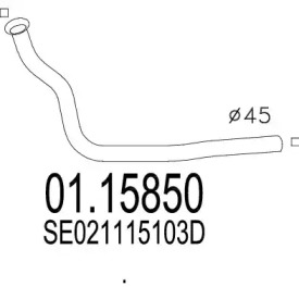 Трубка MTS 01.15850