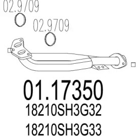 Трубка MTS 01.17350