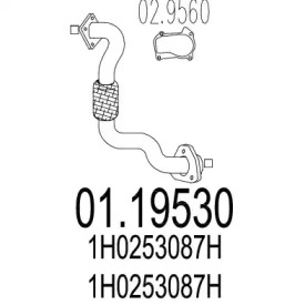 Труба выхлопного газа MTS 01.19530