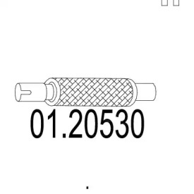 Гофрированная труба, выхлопная система MTS 01.20530