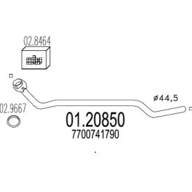 Трубка MTS 01.20850