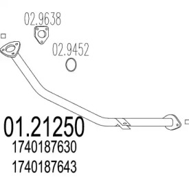 Трубка MTS 01.21250