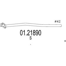 Труба выхлопного газа MTS 01.21890
