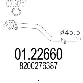 Трубка MTS 01.22660