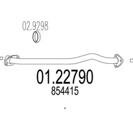 Труба выхлопного газа MTS 01.22790