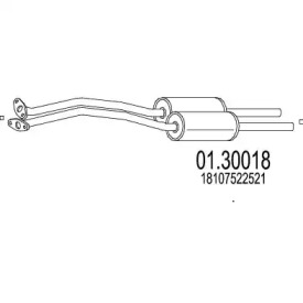 Предглушитель выхлопных газов MTS 01.30018