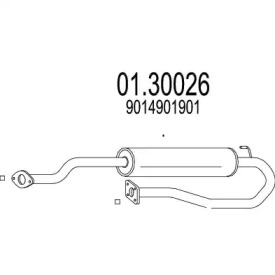 Амортизатор MTS 01.30026