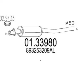 Амортизатор MTS 01.33980