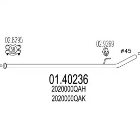 Трубка MTS 01.40236