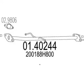 Трубка MTS 01.40244