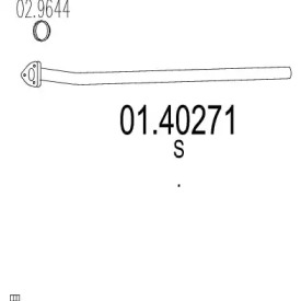 Труба выхлопного газа MTS 01.40271