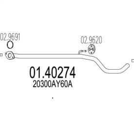 Трубка MTS 01.40274