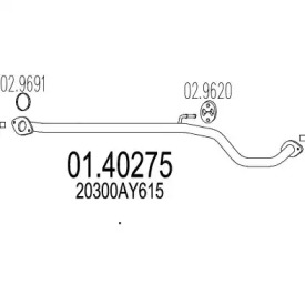 Трубка MTS 01.40275