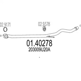 Трубка MTS 01.40278