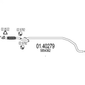 Трубка MTS 01.40279