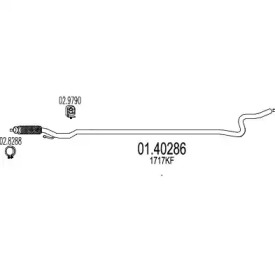 Трубка MTS 01.40286