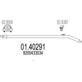 Трубка MTS 01.40291
