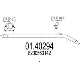 Трубка MTS 01.40294