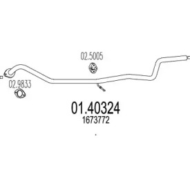 Трубка MTS 01.40324