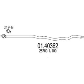 Трубка MTS 01.40362