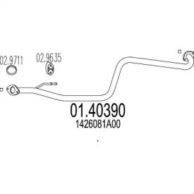 Трубка MTS 01.40390