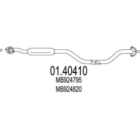 Трубка MTS 01.40410