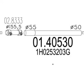 Трубка MTS 01.40530