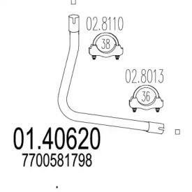 Трубка MTS 01.40620