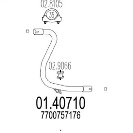 Трубка MTS 01.40710